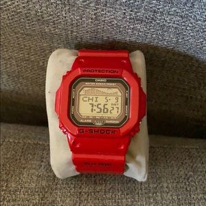 Red G-Lide G -Shock Watch